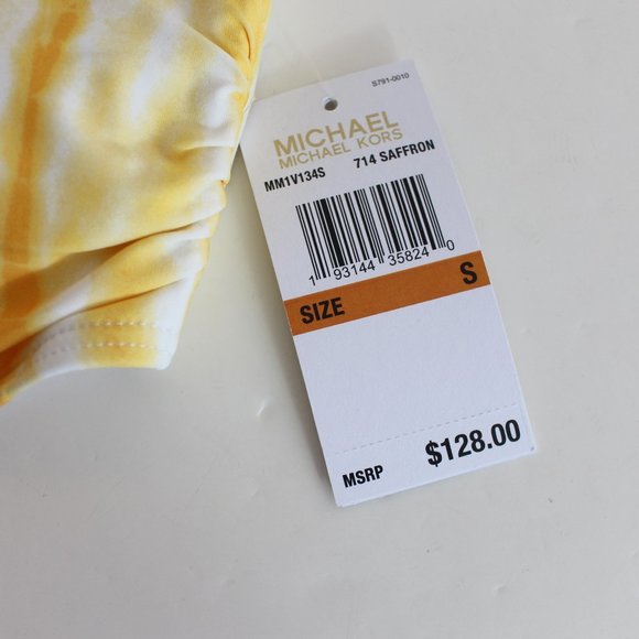 Michael Kors Tie Dye Lace Up High Waisted Bikini - Picture 4 of 7